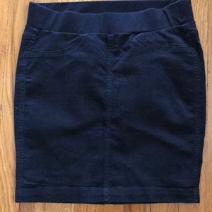 Gap Pencil Skirt, Black Stretch Denim, XS
